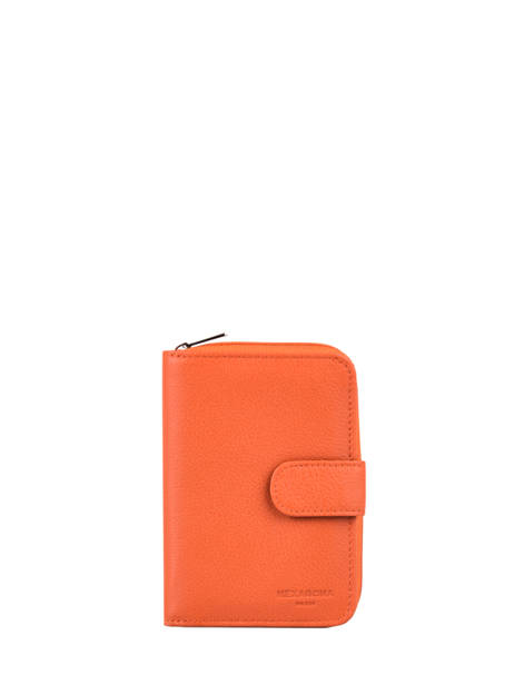 Portefeuille Leder Hexagona Oranje confort 461063